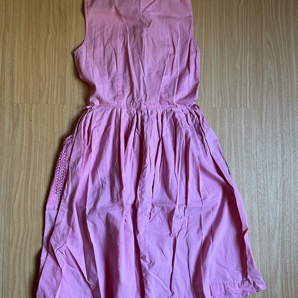 Pink Vintage Handmade Apron Dress - Picture 2 of 3